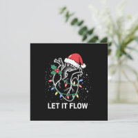 Let It Flow Anatomy Heart Cardiac Nurse Santa Hat