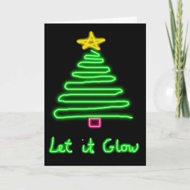 Let it Glow Holiday Card (Front)