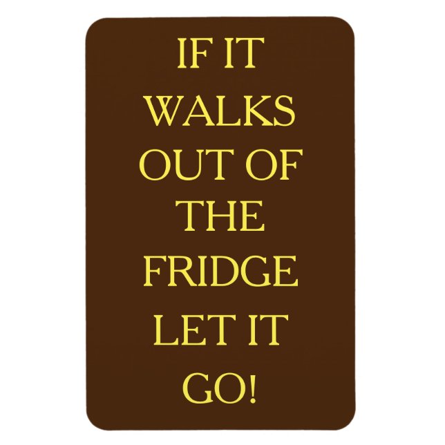 Let it Go! Flexible Photo Magnet (Vertical)