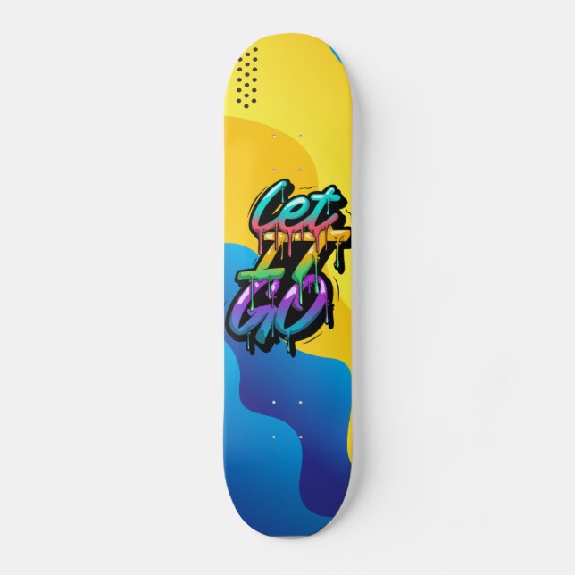 Let it Go Skateboard (Front)