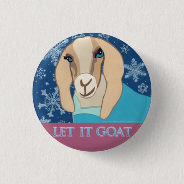 Let It Goat button (Front)
