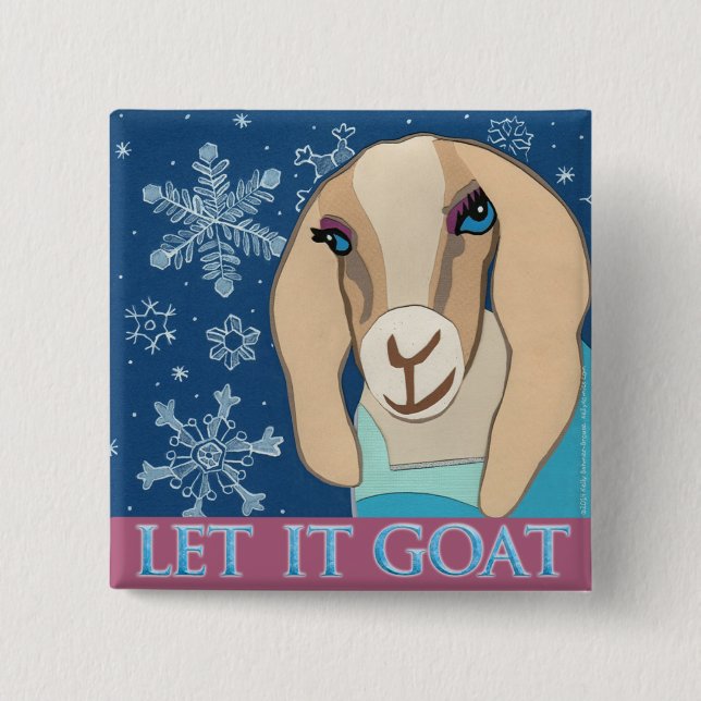 Let It Goat button (Front)