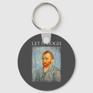 Let It Gogh Shirt Funny Van Gogh Artist Graphic Gi Key Ring
