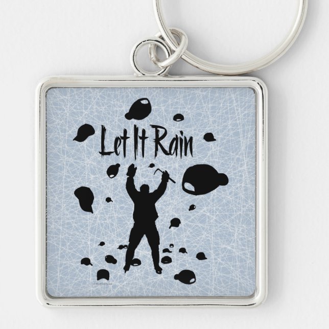 Let It Rain (Hockey) Key Ring (Front)