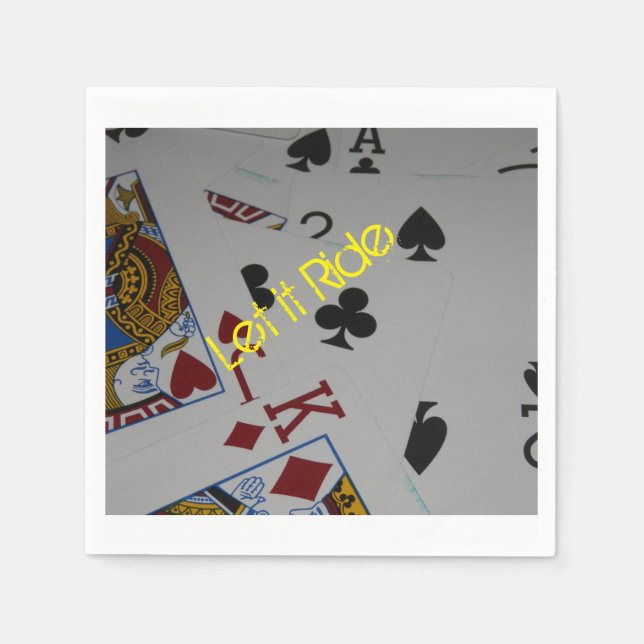 "Let it Ride" party napkins (Front)