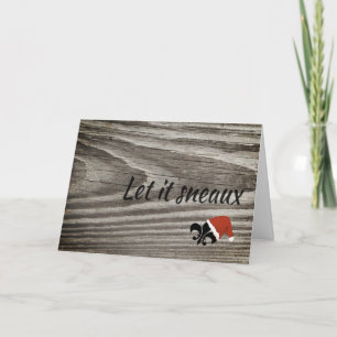 Let It Sneaux Louisiana Cajun Christmas Card
