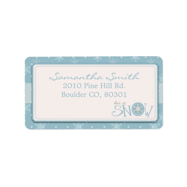 Let it Snow Address Label (Front)