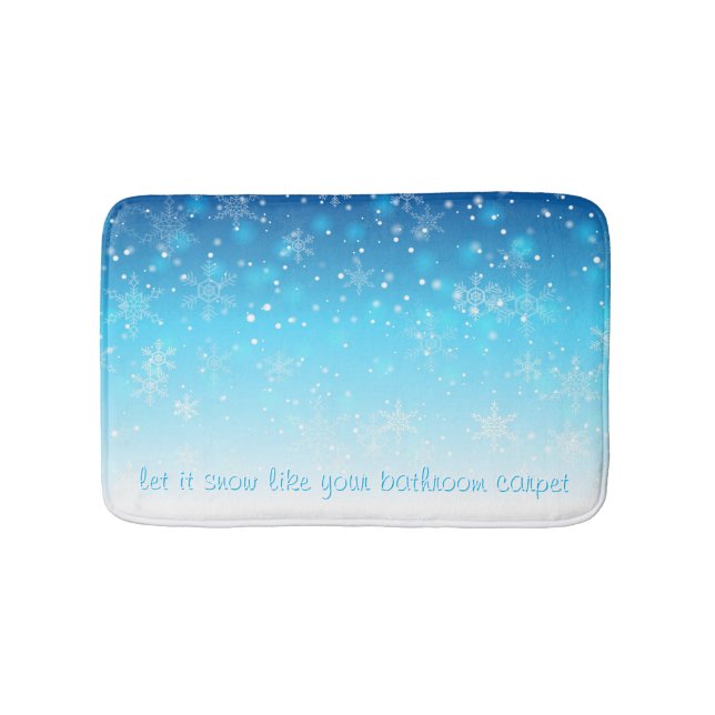 let it snow bath mat (Front)