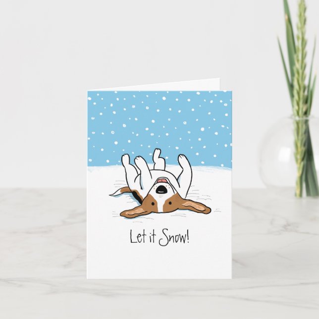 Let it Snow Beagle Holiday - A Snowy Dog Christmas (Front)