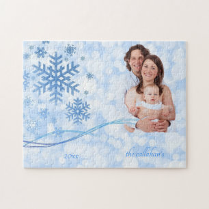 Let it Snow Blue Puzzle