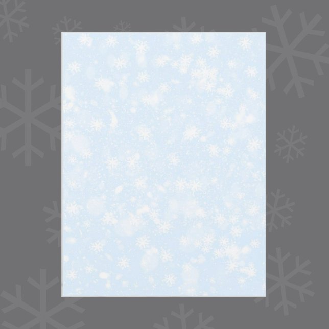Let It Snow Blue Scrapbooking Paper (Creator Uploaded)