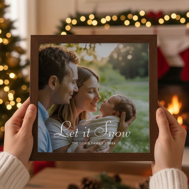 Let It Snow Bright Family Christmas Card (Creator Uploaded)