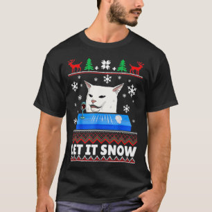 Let it snow Cat Meme Ugly Sweater Ugly Christmas s