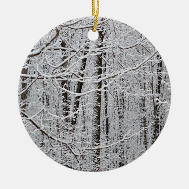 Let It Snow! Ceramic Ornament (Front)