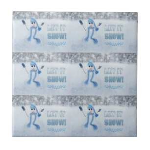 Let It Snow Ceramic Tile