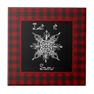Let it snow ceramic tile