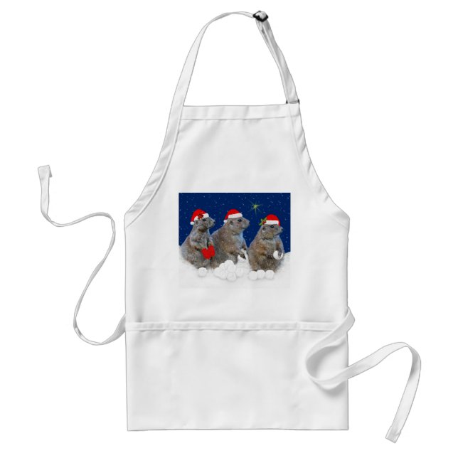 Let it Snow Christmas Apron (Front)