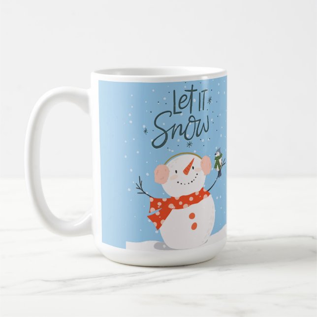 Let it Snow Christmas Coffee Mug (Left)