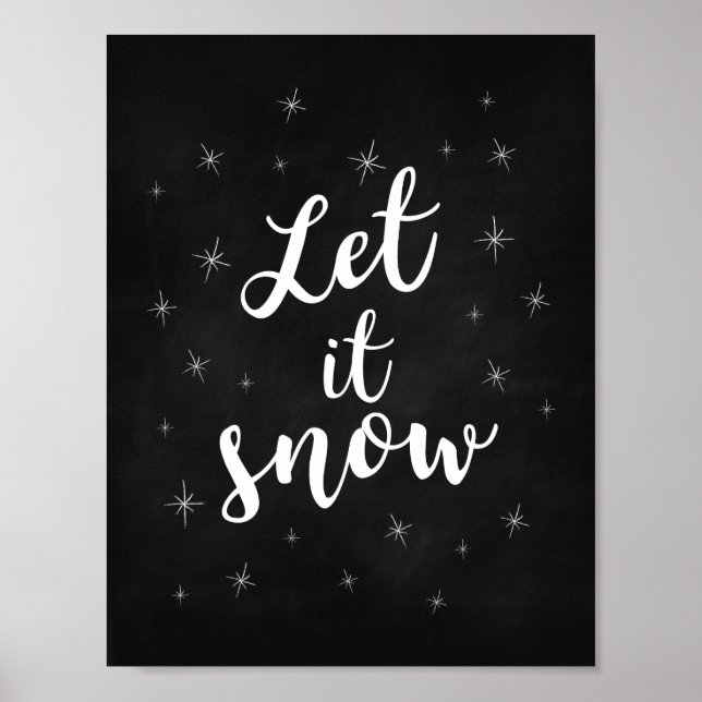 Let it snow; Christmas decor (Front)