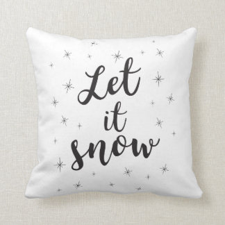Let it snow; Christmas decor Cushion