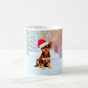 Let it Snow Christmas Holiday Chihuahua Dog Coffee Mug