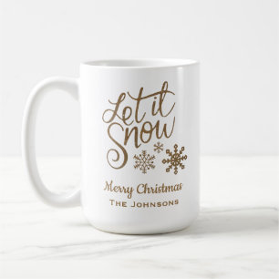 Let it Snow Christmas Holiday Coffee Mug