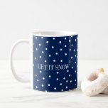 Let It Snow Christmas Holiday Coffee Mug<br><div class="desc">You can find additional coordinating items in our "Let It Snow" collection.</div>