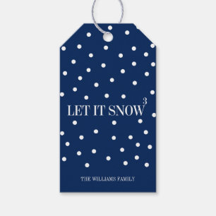 Let It Snow Christmas Holiday Gift Tag