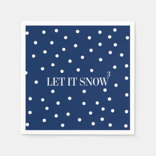Let It Snow Christmas Holiday Paper Napkins