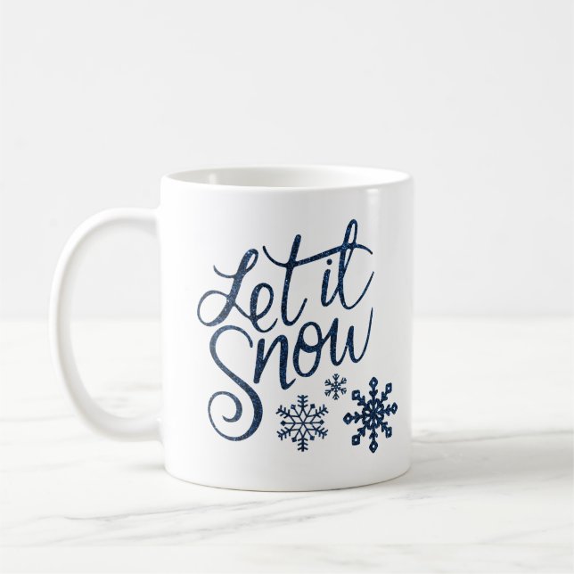 Let It Snow Christmas Mug (Left)