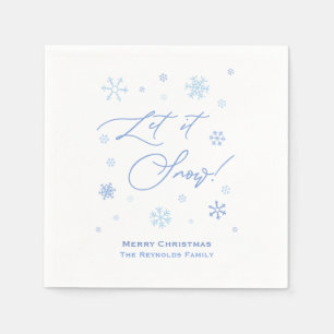 Let It Snow Christmas Party Napkin