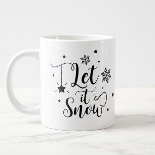 Let it Snow/Christmas Quote /Mug Large Coffee Mug