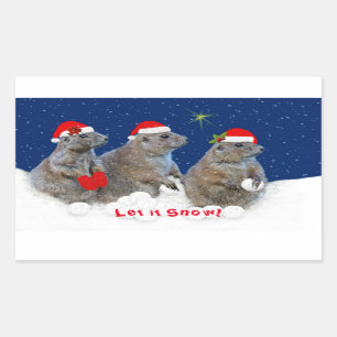 Let it Snow Christmas Sticker