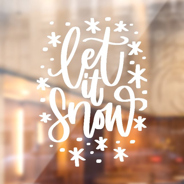 Let it Snow Christmas, Winter Window Cling (Sheet 2)