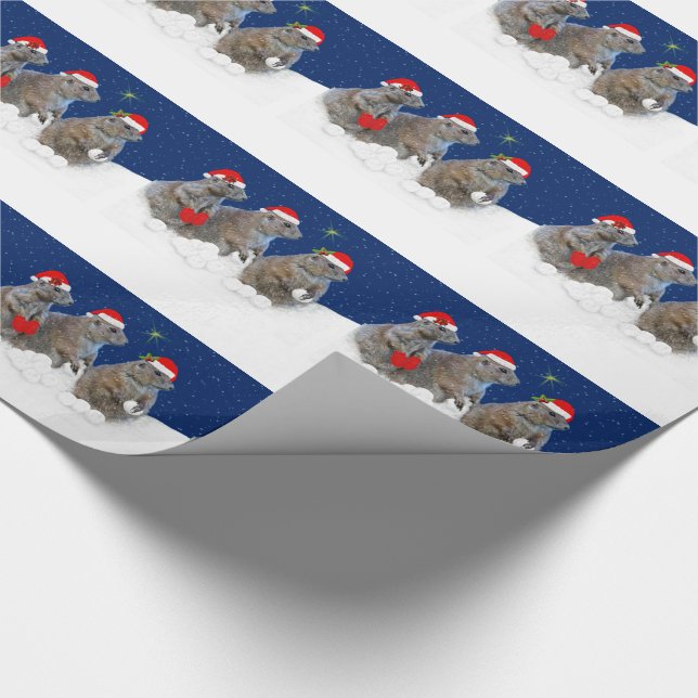 Let it Snow Christmas Wrapping Paper (Corner)