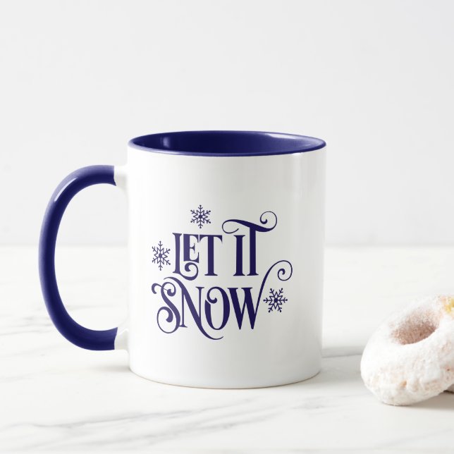 Let it Snow Coffee Mug (With Donut)