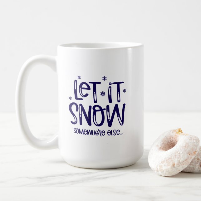 Let it Snow Coffee Mug (With Donut)