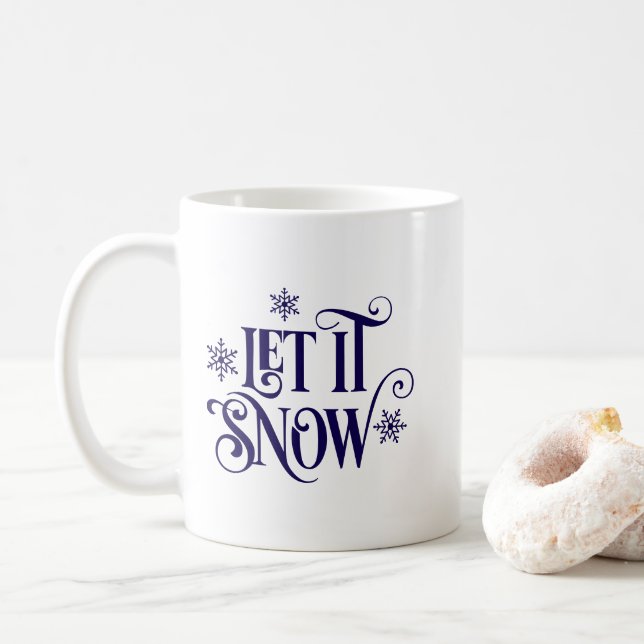 Let it Snow Coffee Mug (With Donut)