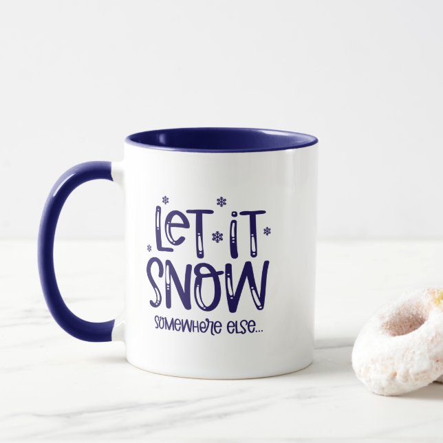 Let it Snow Coffee Mug (With Donut)