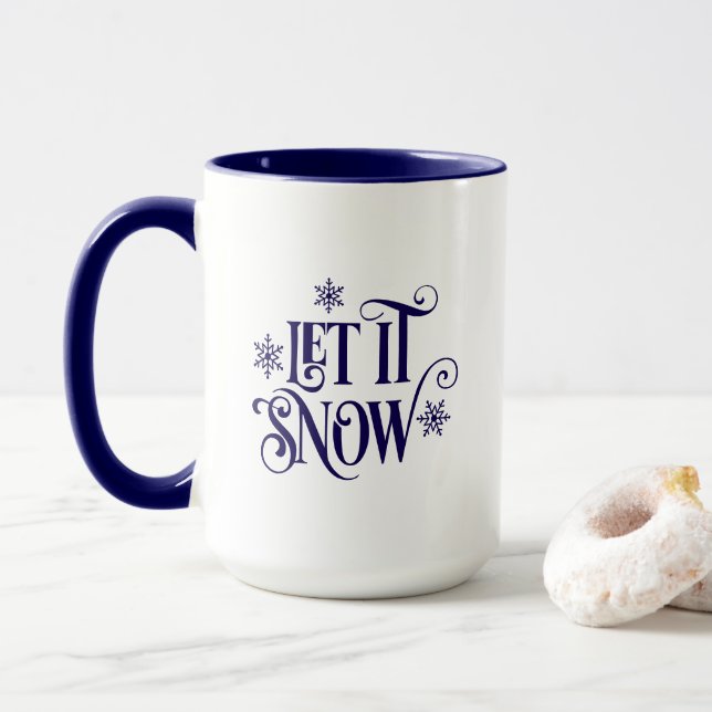 Let it Snow Coffee Mug (With Donut)