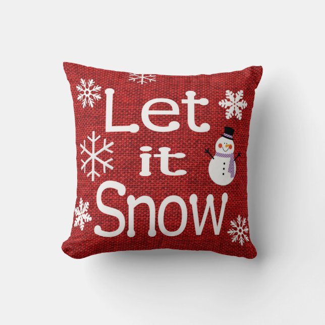 Let it Snow Cushion (Front)