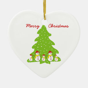 Let it snow custom Christmas ornament