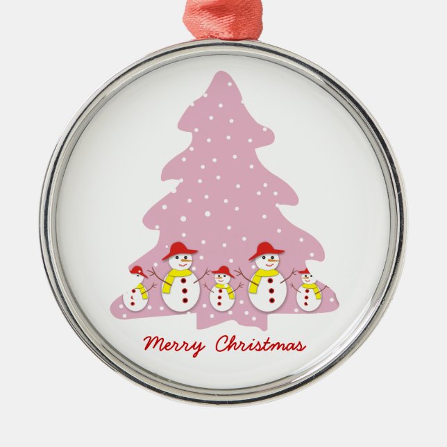 Let it snow custom Christmas ornament (Front)