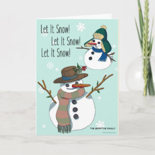 Let it snow. Customisable Holiday Card