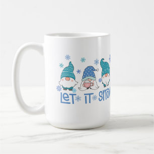 Let It Snow Cute Gnome Coffee Mug