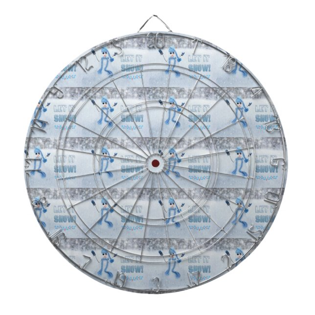 Let It Snow Dartboard (Front)
