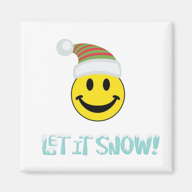 Let It Snow Face Magnet (Front)