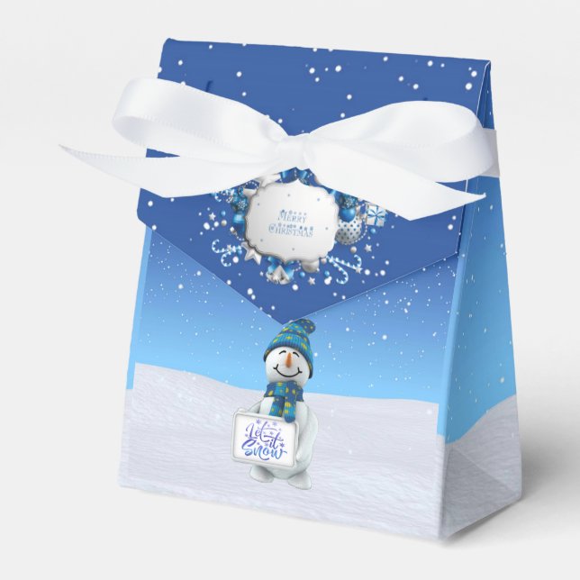Let It Snow Favour Box (Front Side)