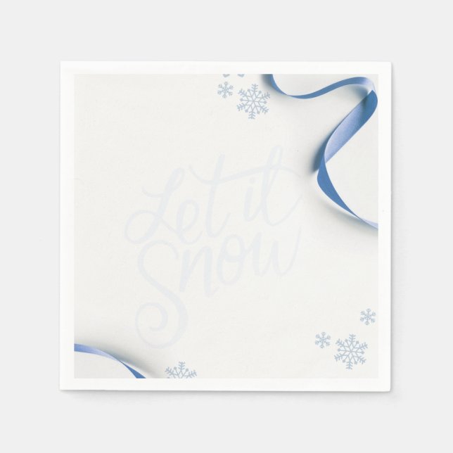 Let It Snow Festive Napkin (Front)