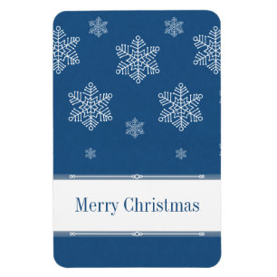 Let It Snow Flexi Magnet, Blue Magnet